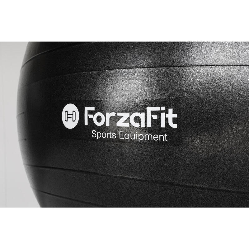 Minge de fitness IVOL - Minge de gimnastică - 65 cm - Incl. pompa - Negru