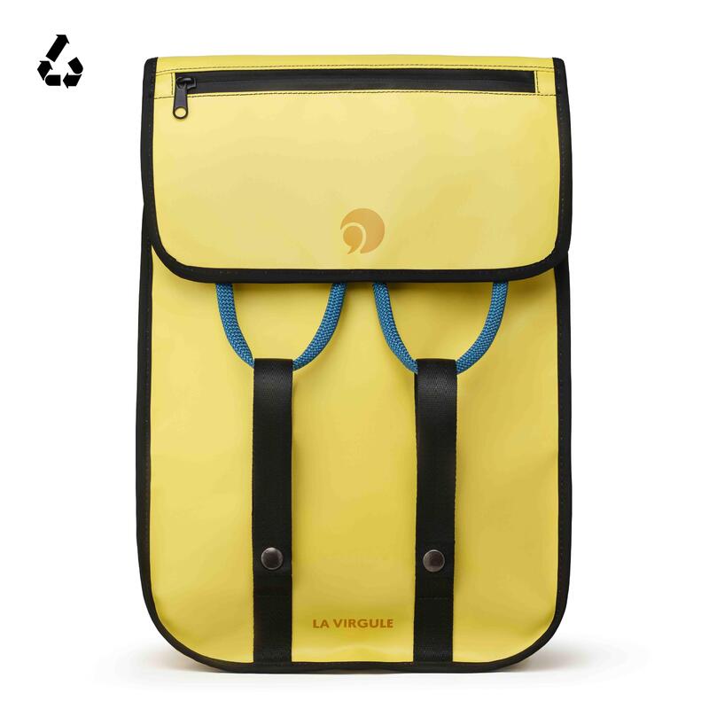 SAC À DOS GRAVELOT UPCYCLÉ JAUNE - 18L