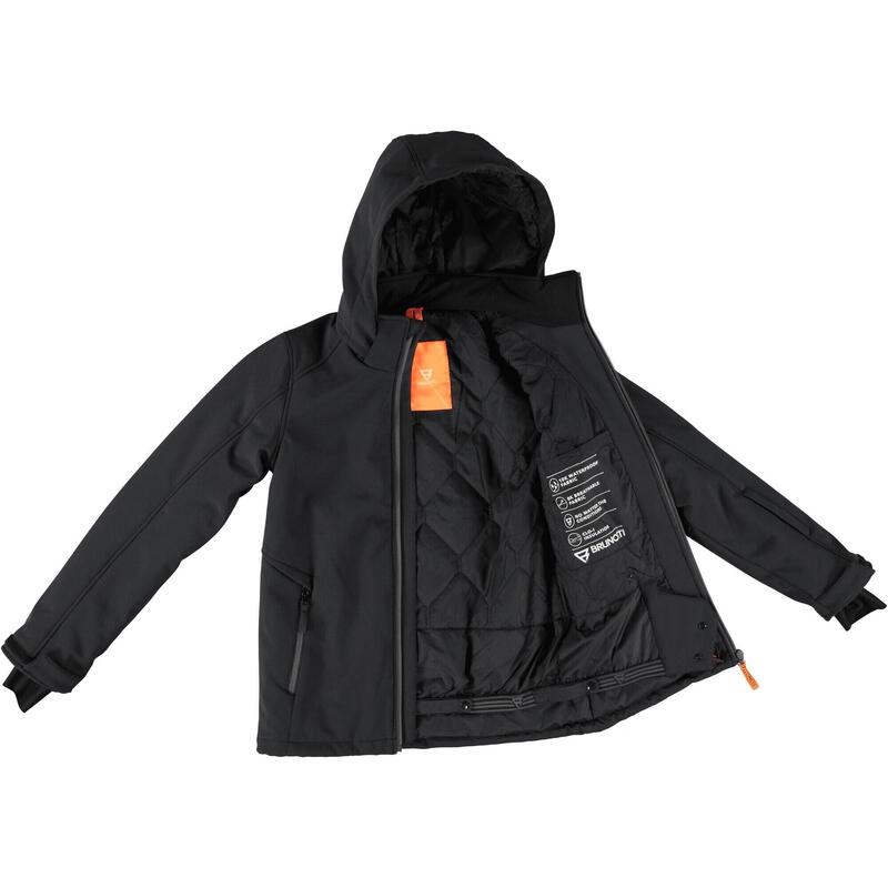 Marsala_JR_N Boys Softshelljacket Zwart 128 - vest - 099 black - kids -