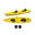 Canoa Mojito Big Mama Kayak posti 2+1, 380cm, ruote integr, gavoni, 2 seggiolini