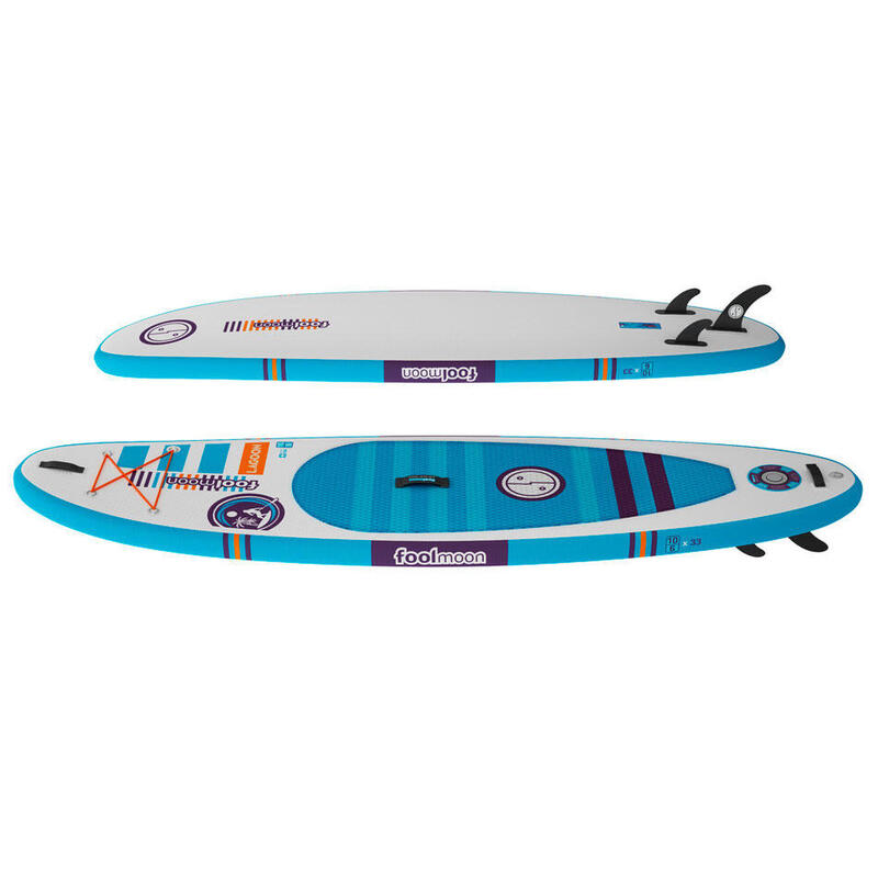 Aufblasbares Stand Up Paddle Lagoon 10.6 - weiss/blau - komplettset