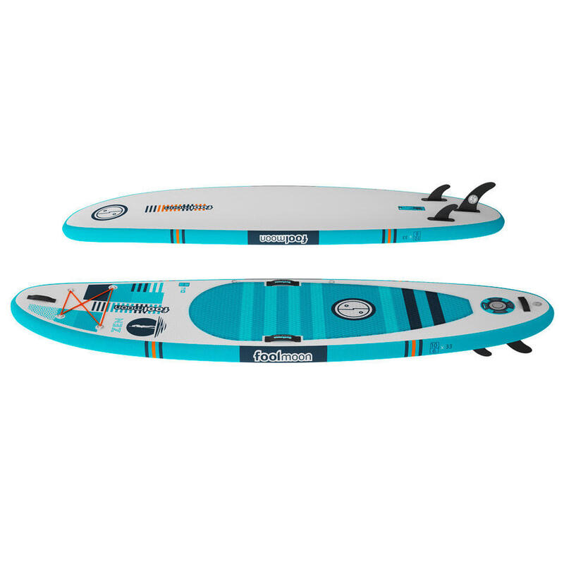 Aufblasbares Stand Up Paddle - Zen 10.6 - weiss/mint - komplettset