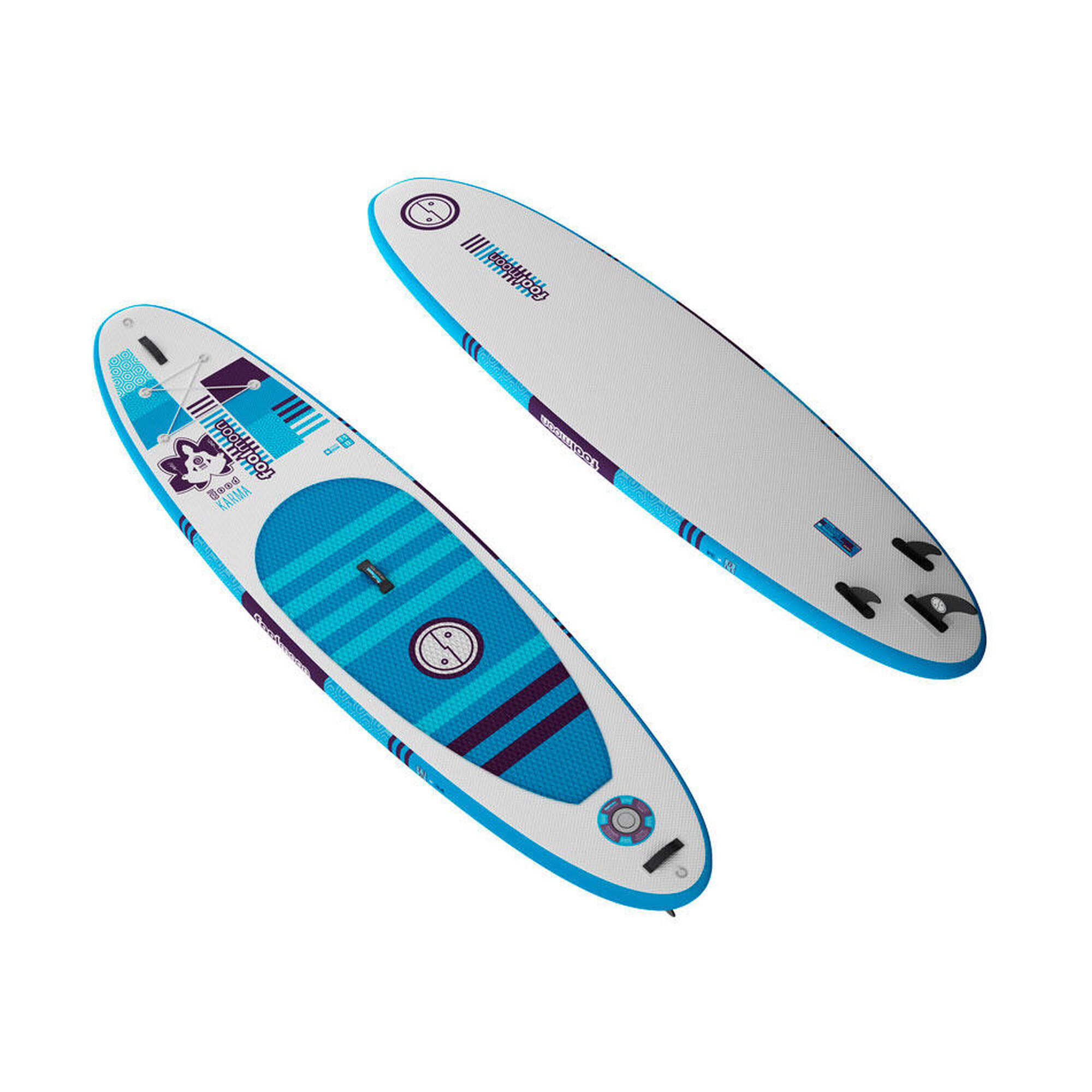 Stand Up Paddle gonfiabili - Good Karma 11.0 - bianco/blu - set completo