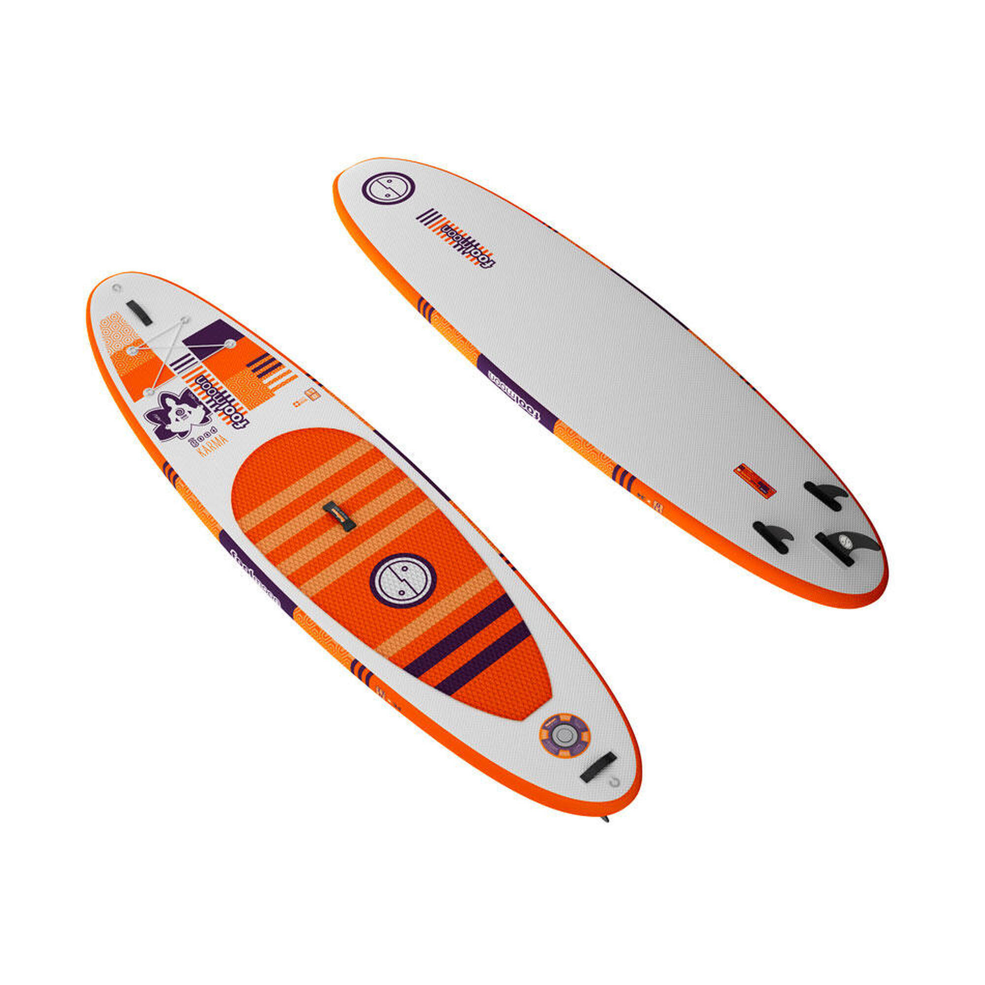 Inflatable Stand Up Paddle Good Karma 11.0 - white/orange - complete set