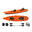 Canoa Mojito Fishing Big Mama Kayak posti 2+1, 380cm, ruote, pagaie, seggiolini