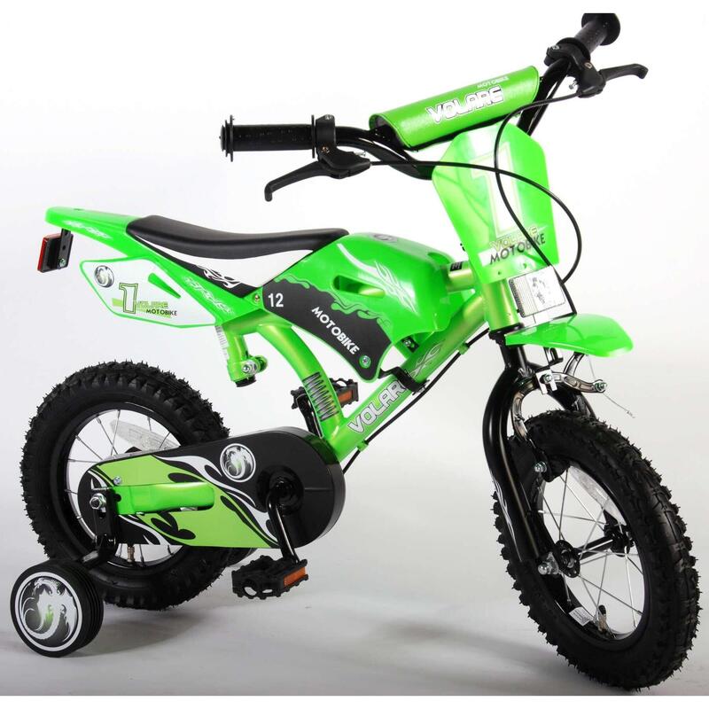 Kinderfiets Volare Motorbike - Jongens - 12 inch - Groen