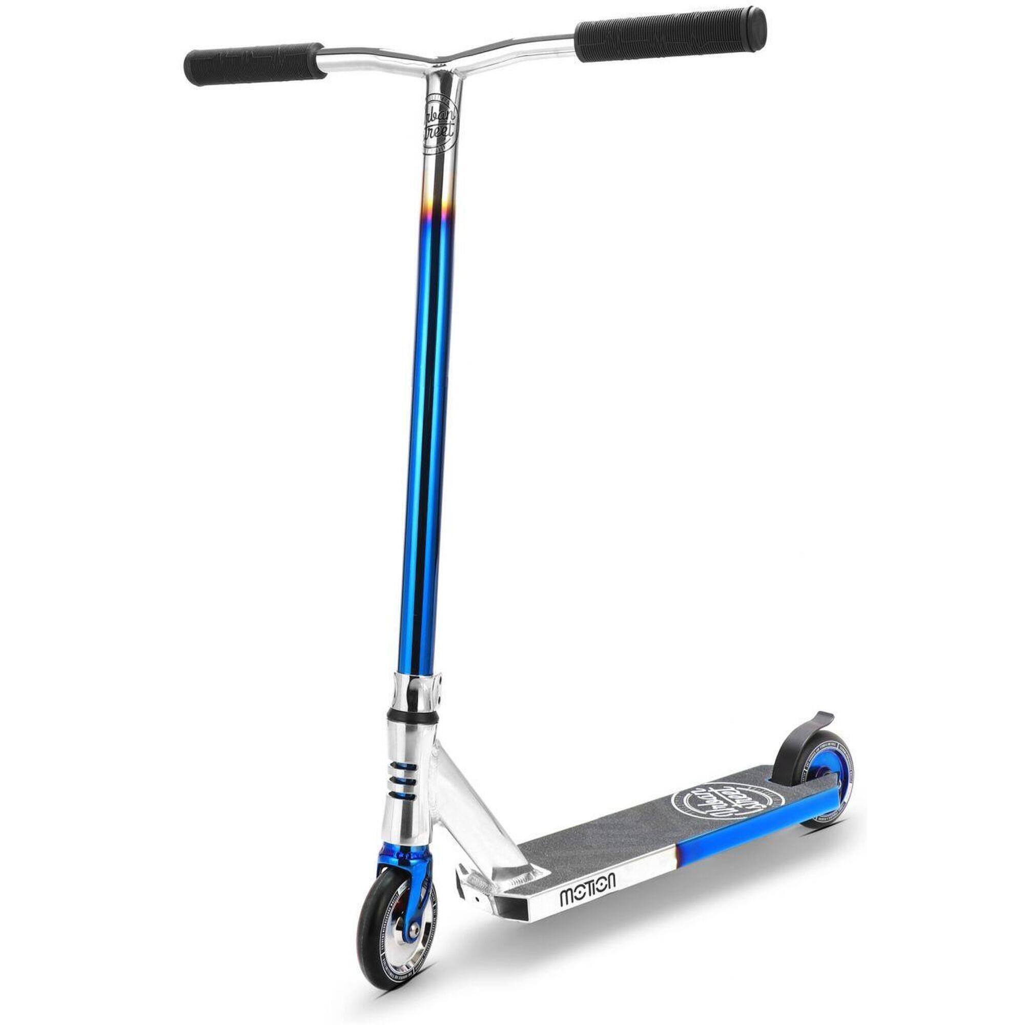 MOTION SCOOTER Freestyle Scooter  Urban Pro  Chrome-Neoblau