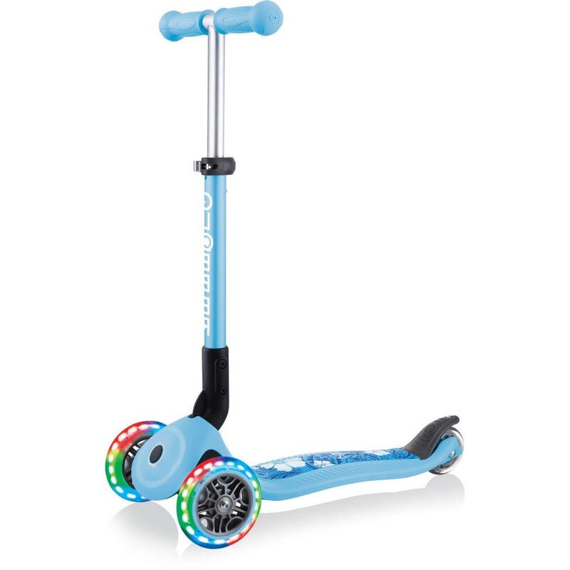 Scooter Mini Scooter  Junior Foldable Fantasy Light  Pastel blau