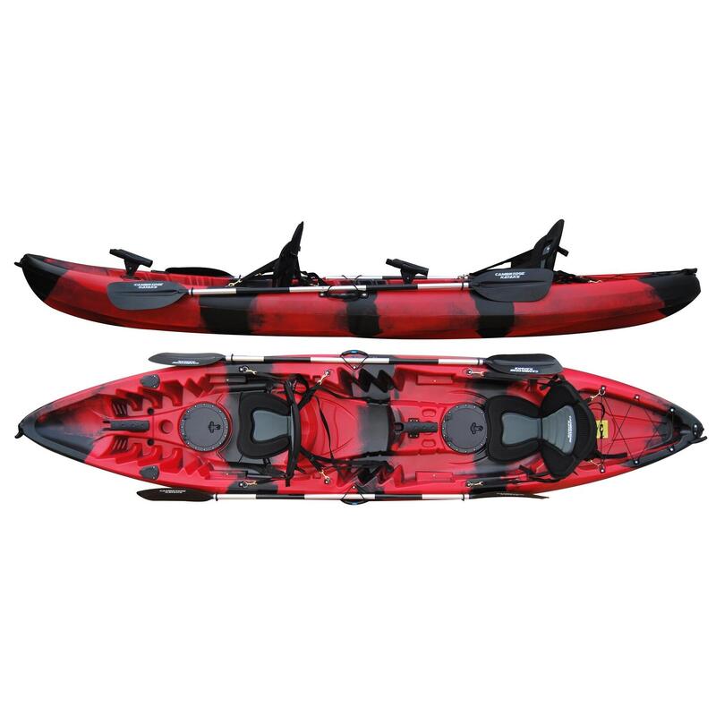 Kayak Tándem 2+1 Negro