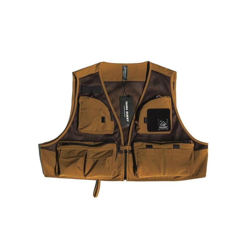 VT01 Sleeveless Multi-pocket  Outdoor Cropped Vest - Khaki
