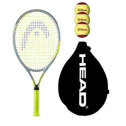 HEAD Ti S2 Titanium Tennis Racket inc Cover & 3 x Slazenger Wimbledon Tennis Balls Grip L1 to L5 Available 