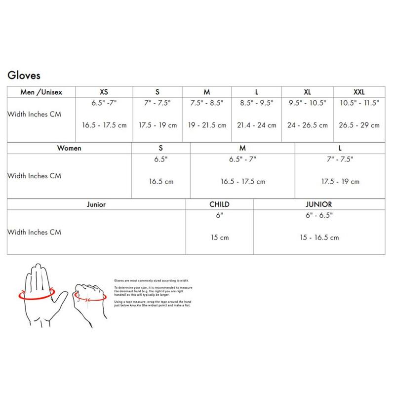 初級水手長指手套 - 黑/灰