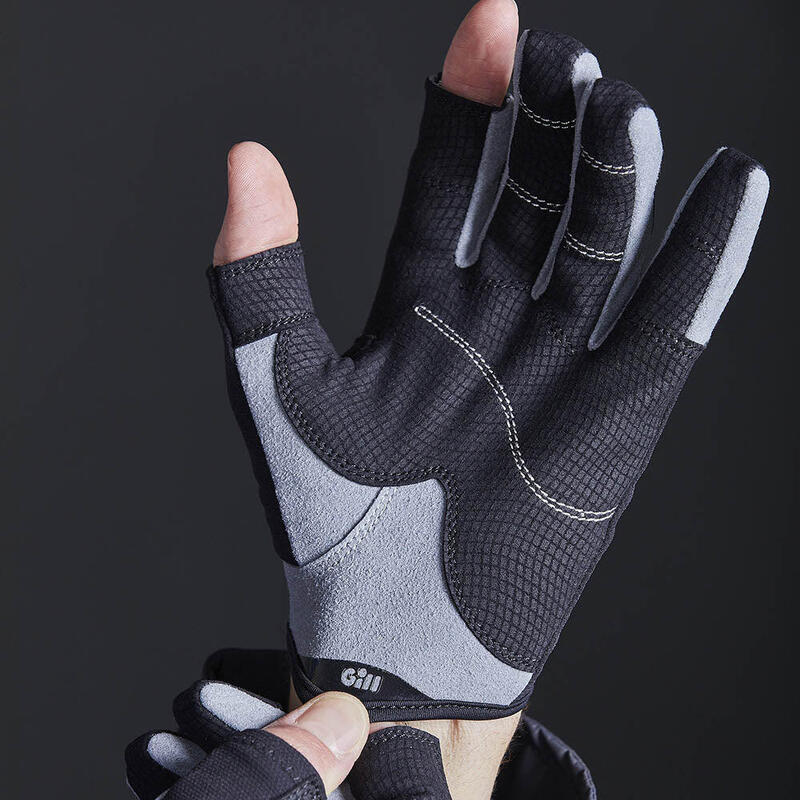 Unisex Long Finger Deckhand Gloves – Black