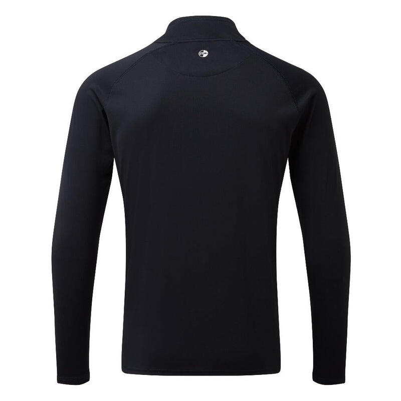 Men’s Lightweight Quick-drying UV Tec Long Sleeve Zip Tee – Navy