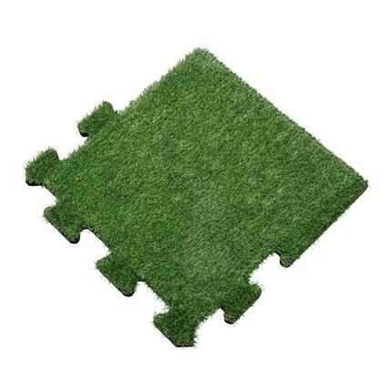 Kuntsgras Rubber Tegel 30mm - Puzzelsysteem zijstuk