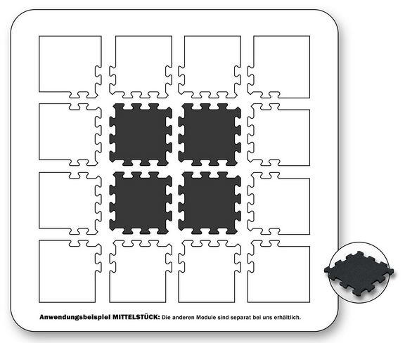 Kuntsgras Rubber Tegel 30mm - Puzzelsysteem middenstuk 3/3