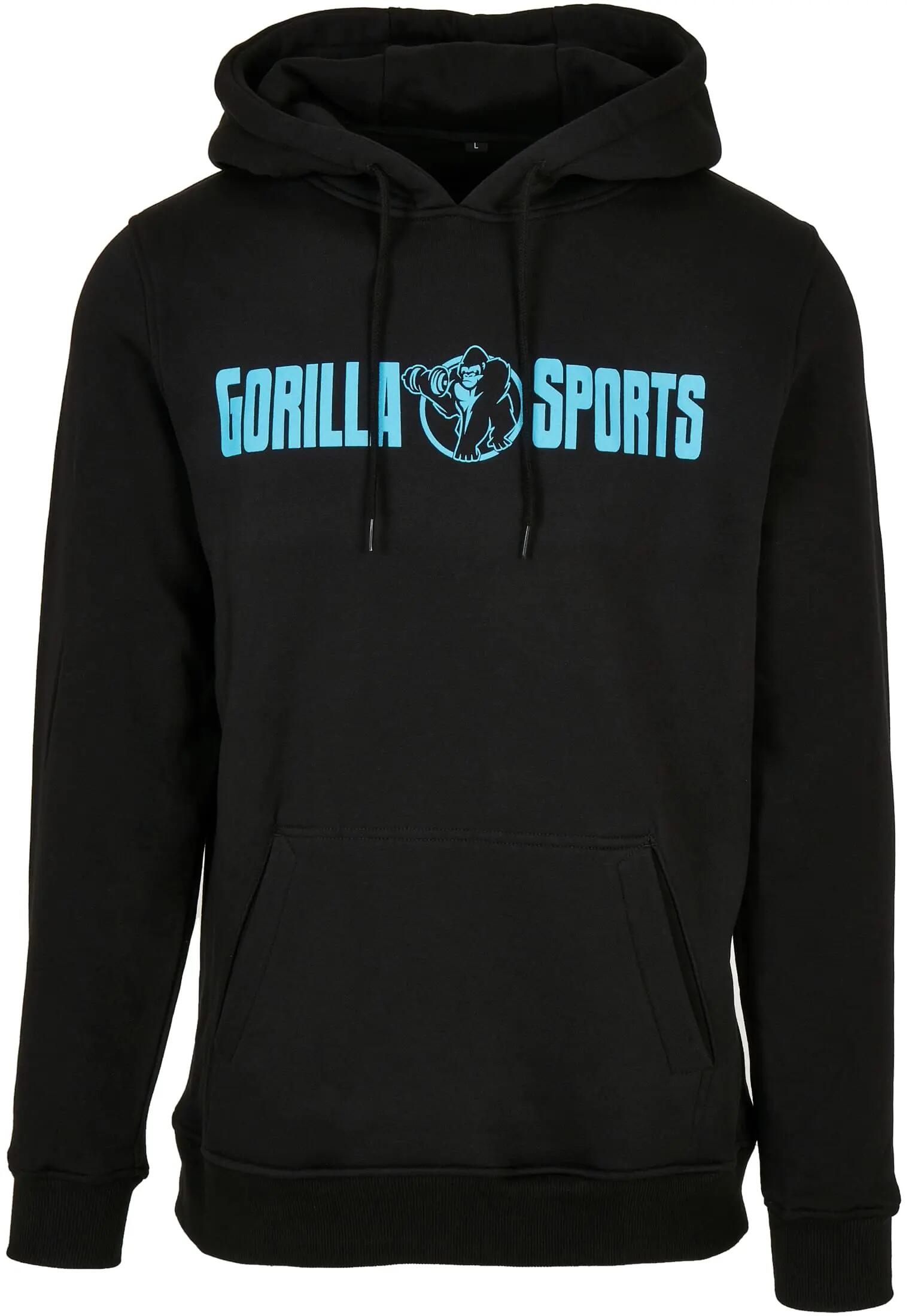 Hanorac Unisex Gorilla SportsL Negru/Turcoaz 1/3