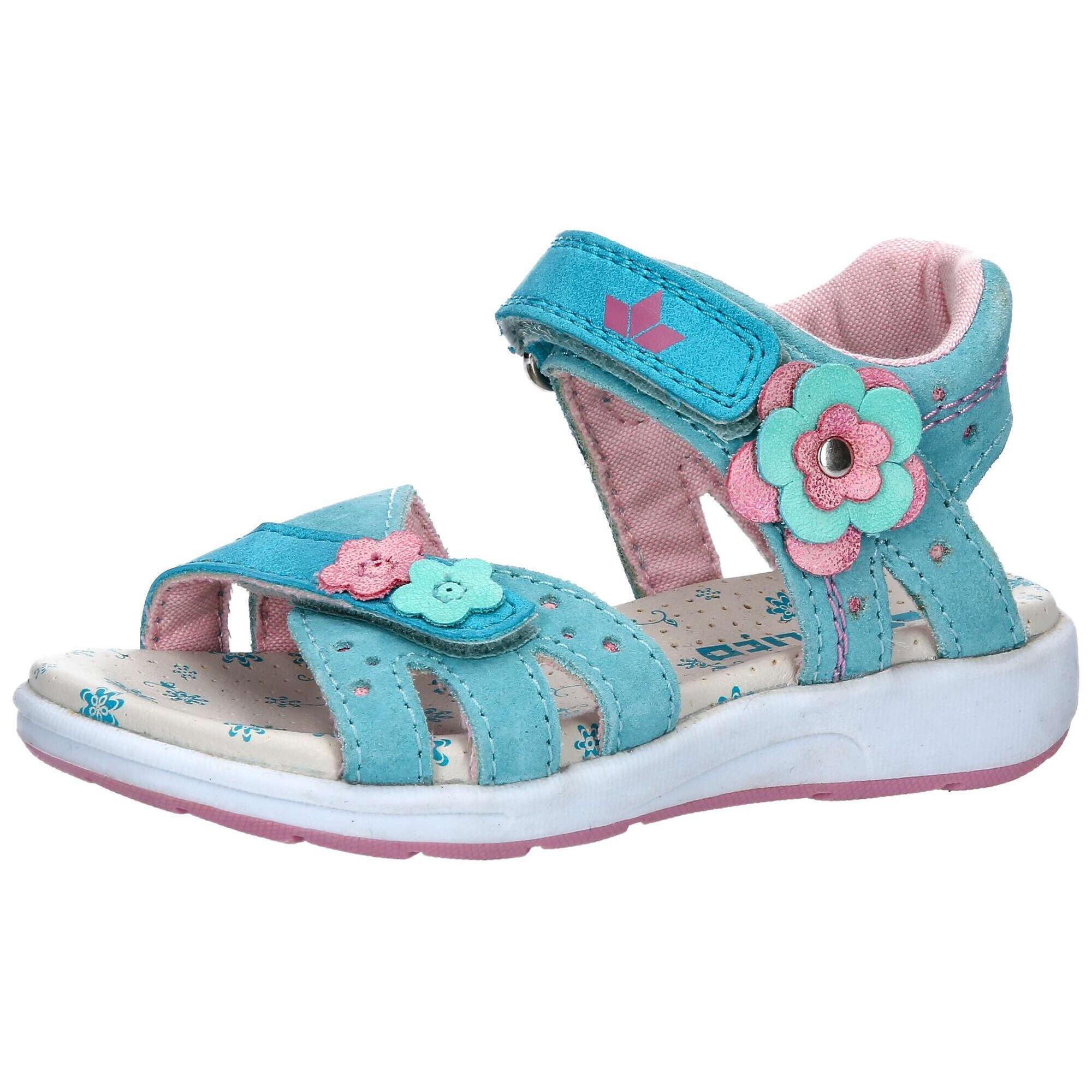 LICO LICO Cassandra V girls' leather sandal blue velcro