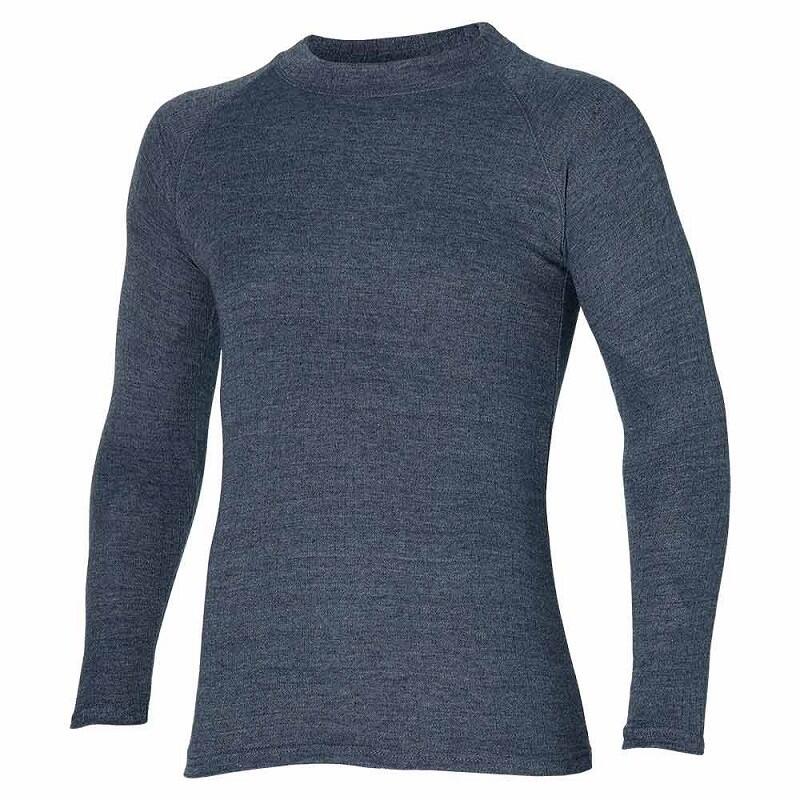 Thermoshirt heren - Antraciet melange - 1-Stuk - Thermo shirt heren lange mouw