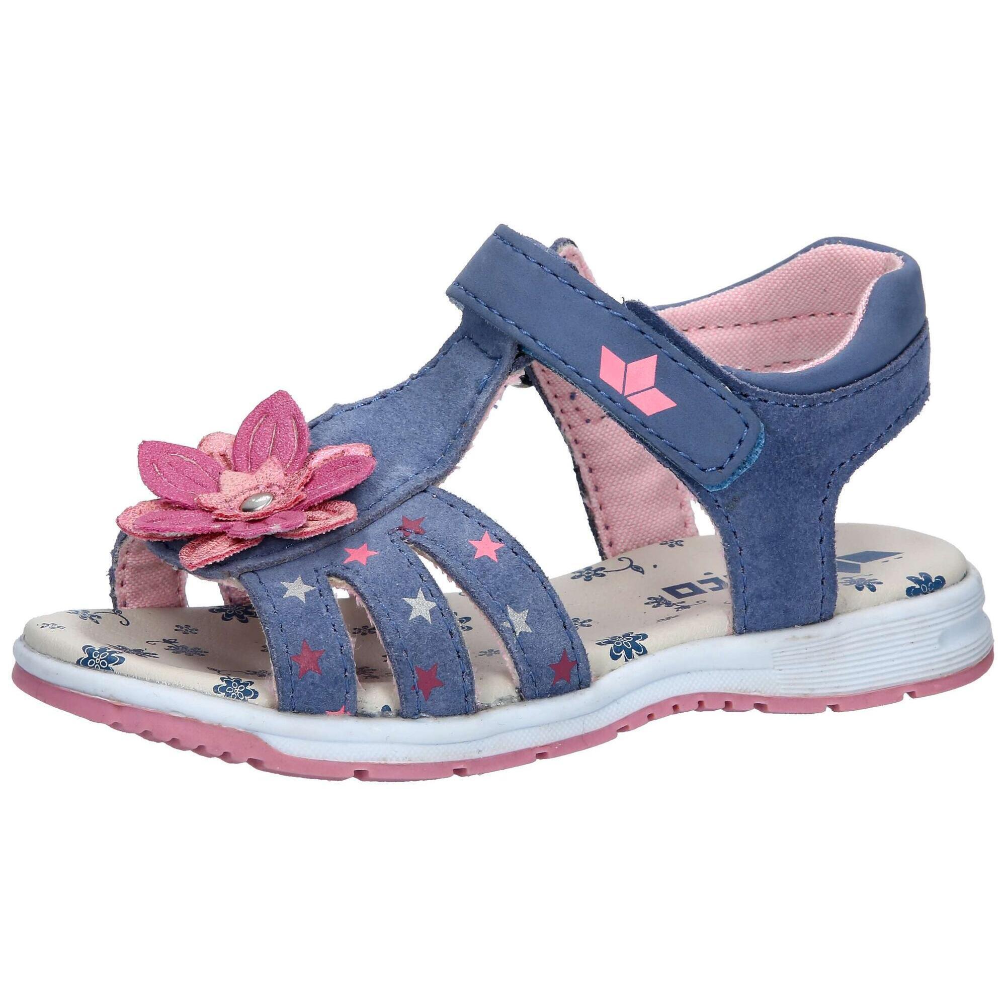 LICO LICO Maja V Leather Sandal Velcro Blue