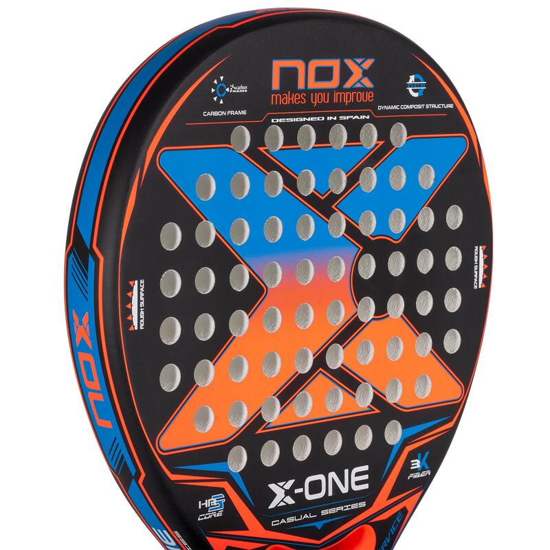 Pala de pádel adultos NOX X-ONE EVO Colours