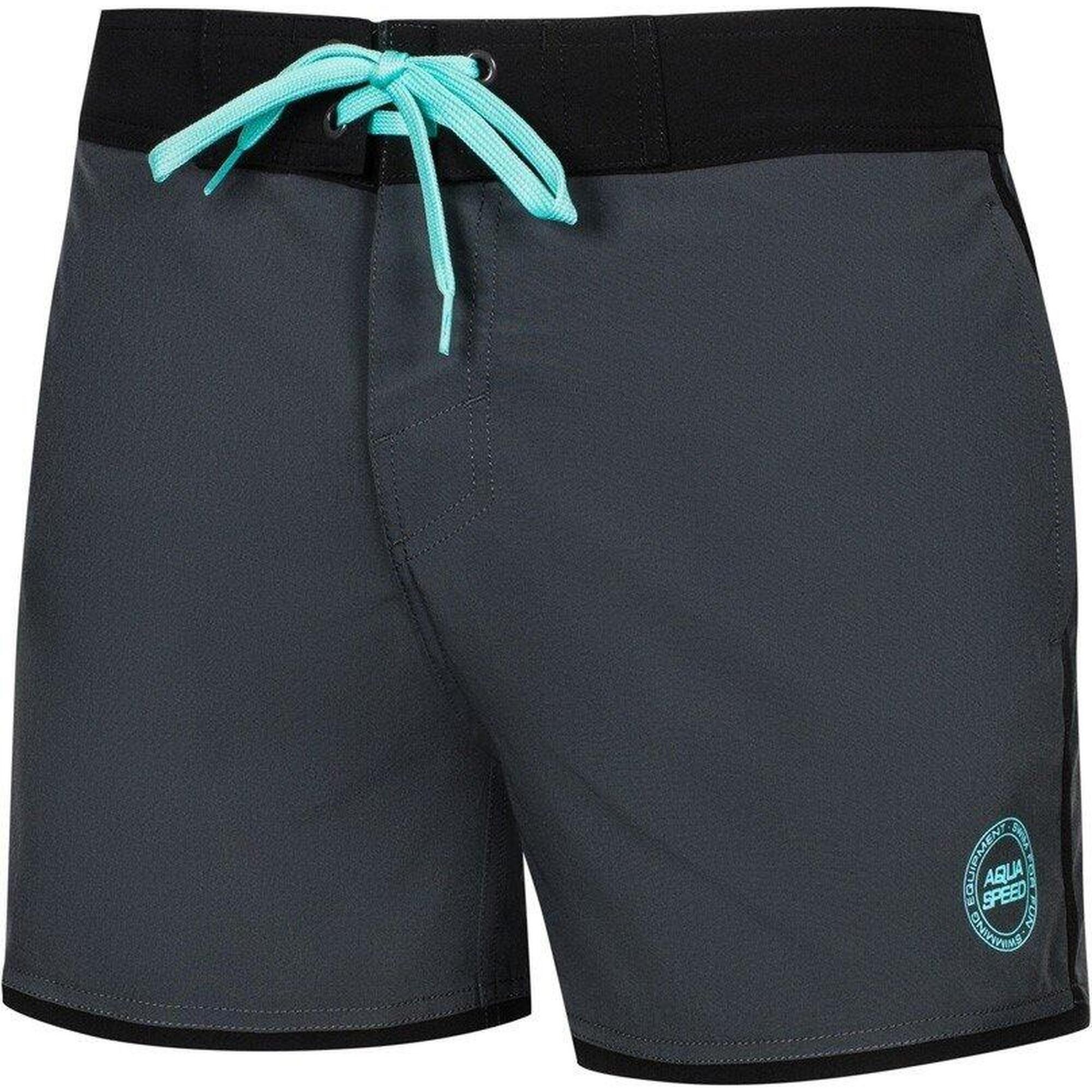 Grijs / Zwart / Turquoiseblauw