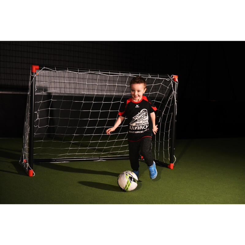 Baliza de futebol FUN - 1,8m x 1,2m - Preto e Vermelho (vendido ao par)