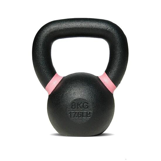 Kettlebell avec couche en poudre KBPO8 pour fitness et musculation