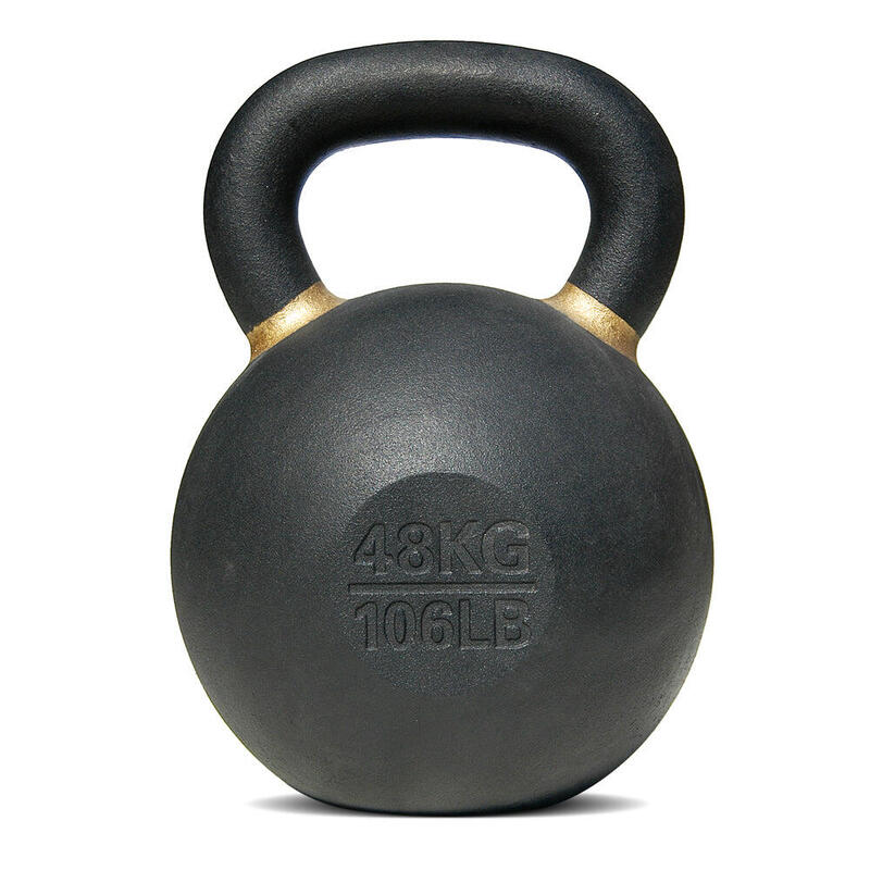 Kettlebell avec couche en poudre KBPO48 pour fitness et musculation