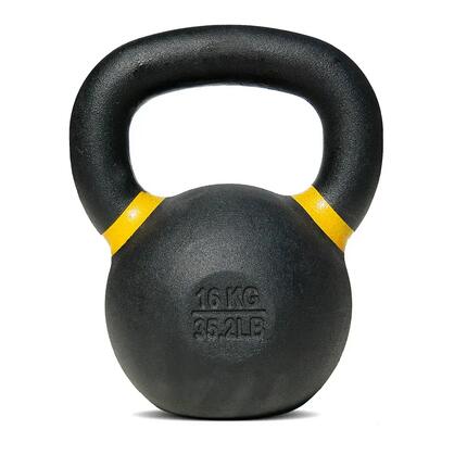 Kettlebell avec couche en poudre KBPO16 pour fitness et musculation