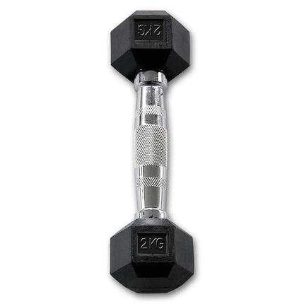 Paire d'haltères hexagonale HEXRU2 pour fitness et musculation