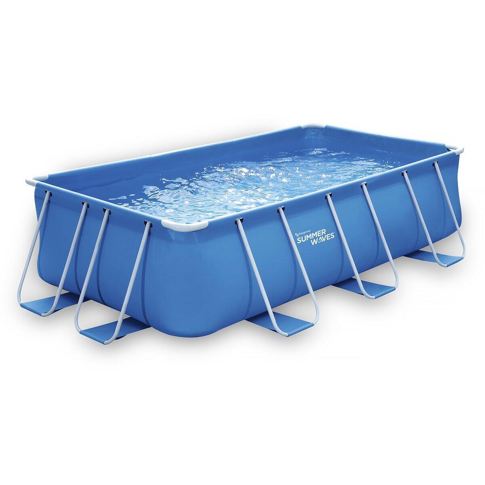 HABITAT ET JARDIN Piscina tubular - LUDO 1 - 4 x 2 x 1 m - Filtración cartucho