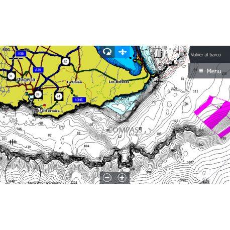 Carta de Naútica Compass E+ Spain Mediterranean