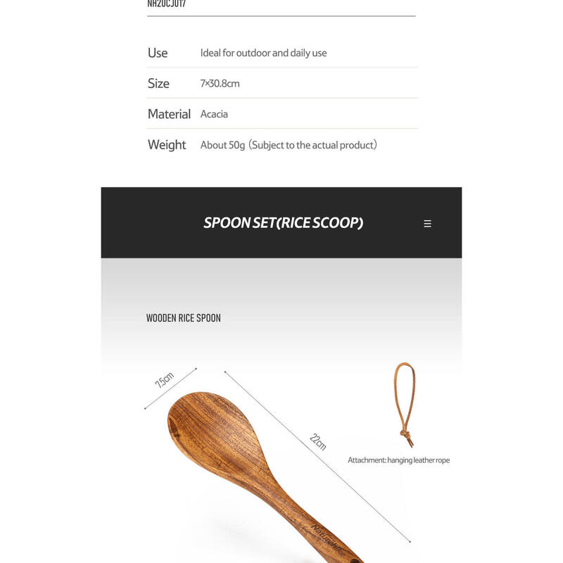 ACACIA Wood Soup Spoon
