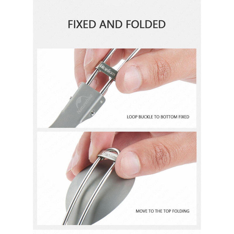 Titanium Alloy Outdoor Travel Folding Tableware - Fork