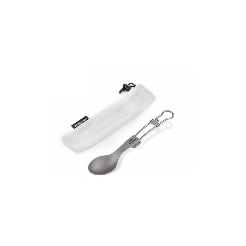 Titanium Alloy Outdoor Travel Folding Tableware - Spoon