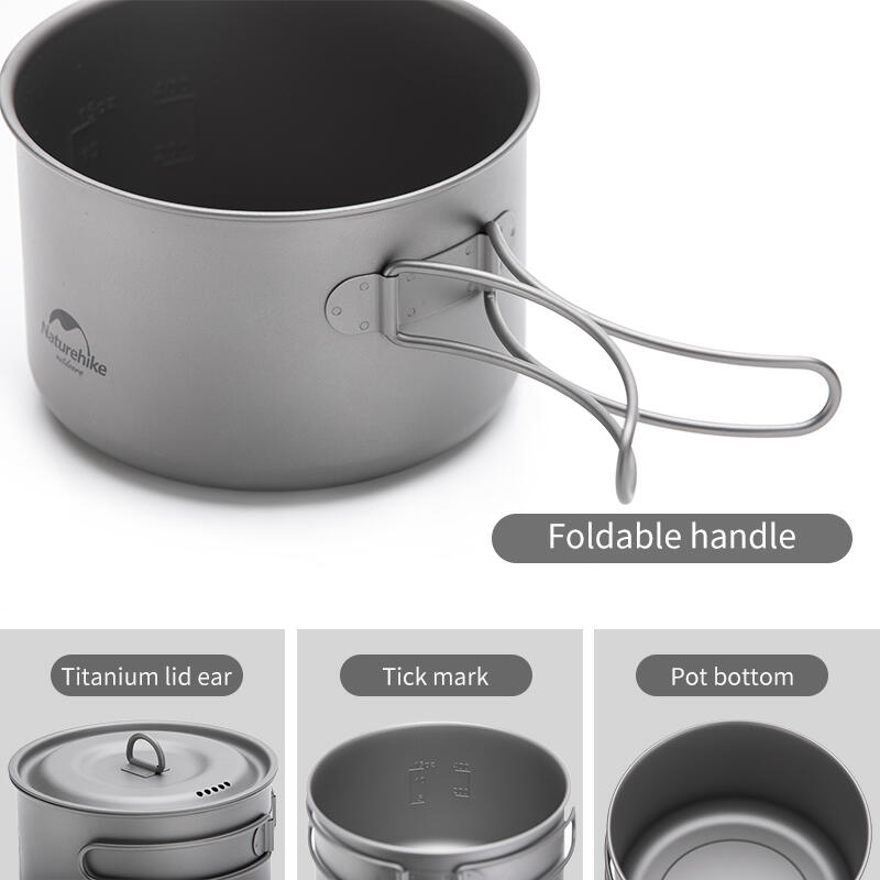 TDG02 Camping Titanium Pot 1300ml