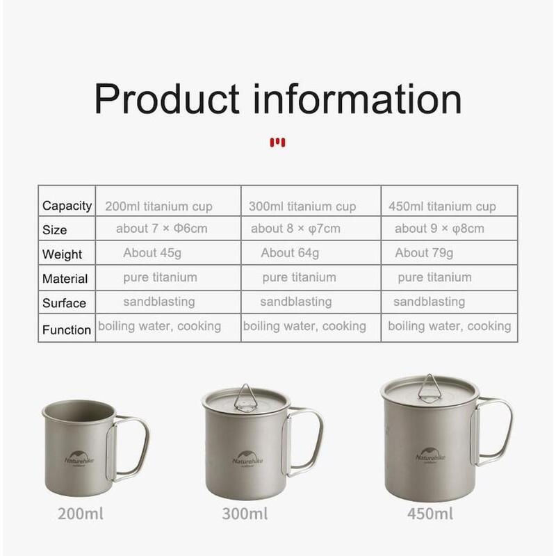 20CJ Titanium Cup 200ml/450ml - Grey