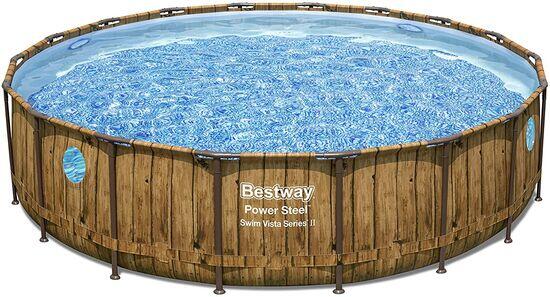 Bestway Power Steel Swim Vista Swimming Pool 18ft x 48" - Decked Style 2/3