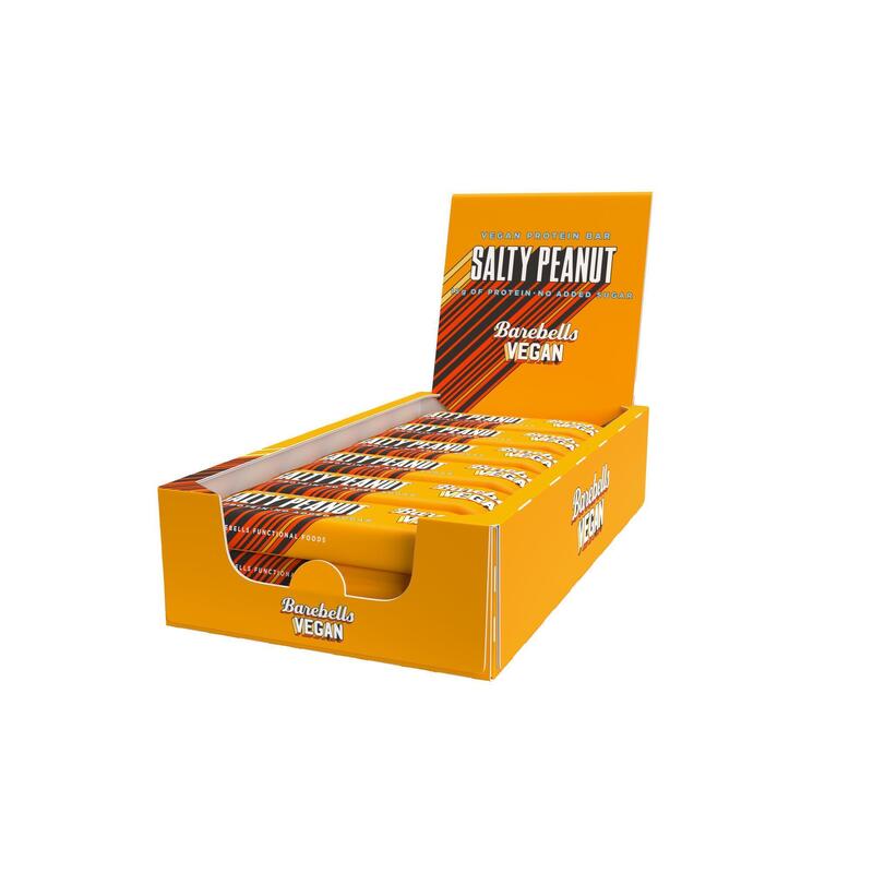 Vegan Protein Bar 55g (Box of 12) - Salty Peanut