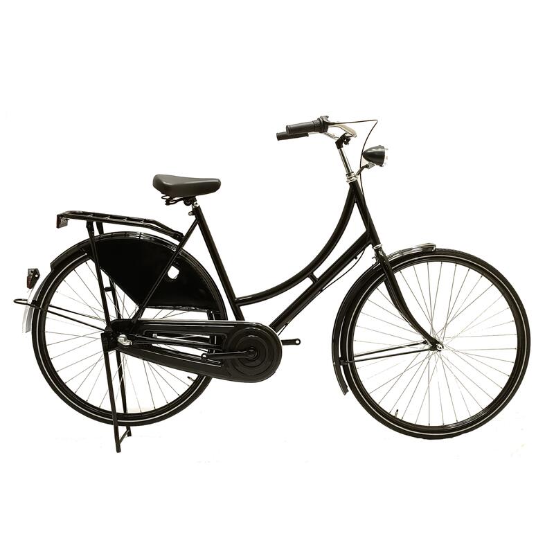 Avalon Omafiets Classic de Luxe 28 Inch 50 cm Dames 3V Terugtraprem Zwart