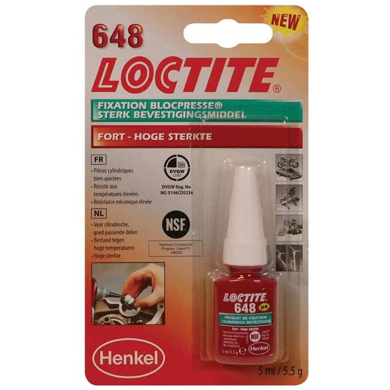 Fixation BlocPresse Produit d'Assemblage Haute 648 (5 ml) - Loctite 1804409 Vert