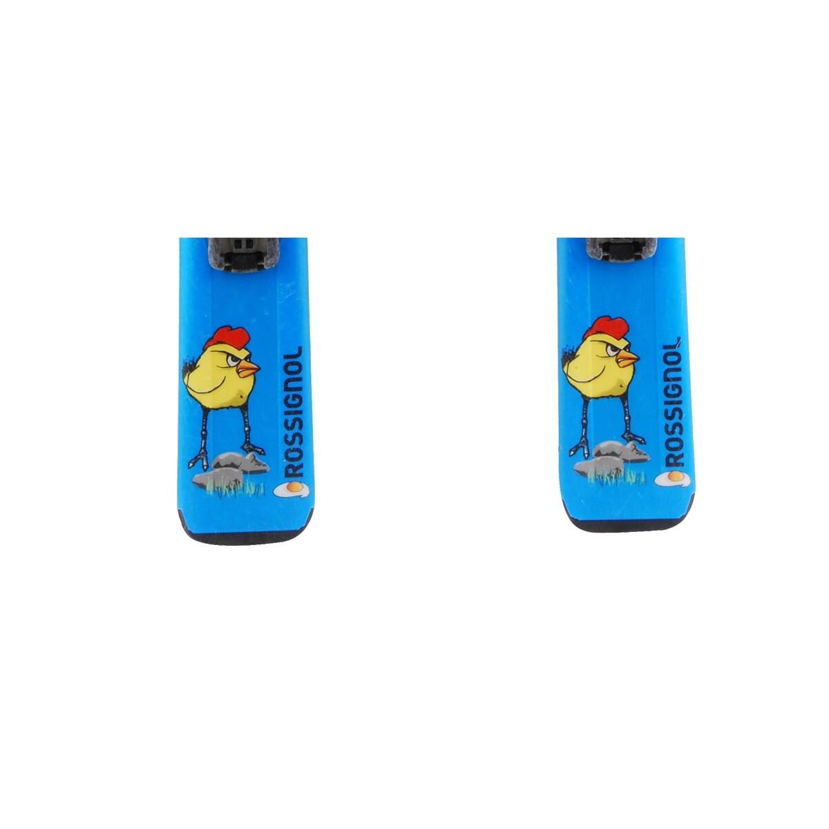 RECONDITIONNE - Ski Junior Rossignol Roostie + Fixations 4/5