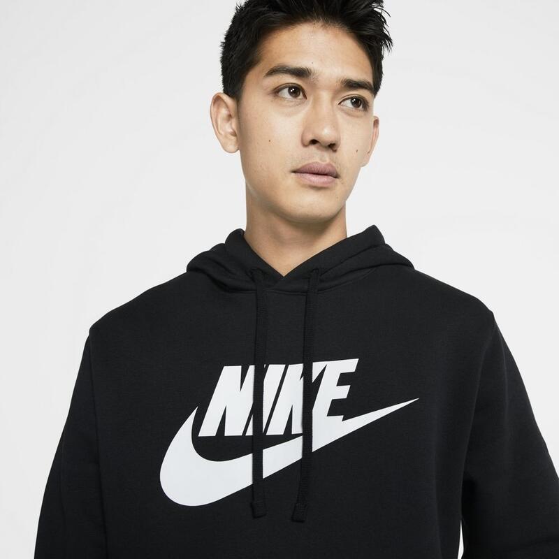 Hoodie Nike Sportswear Club Fleece, Preto, Homens