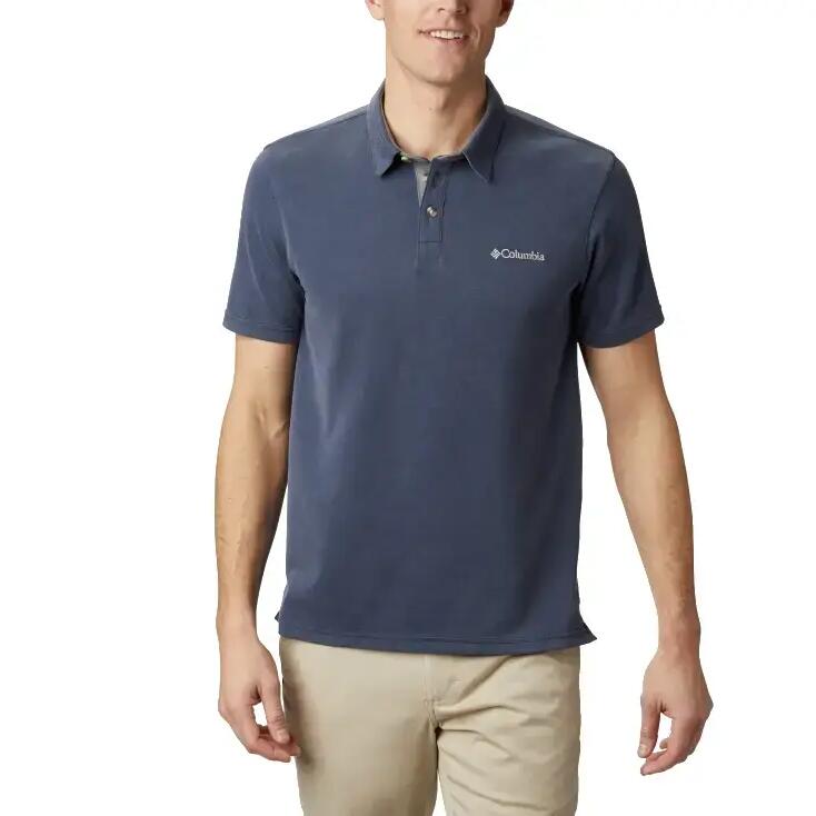 Men’s Short Sleeve Polo Shirt Columbia Nelson Point™ Blue