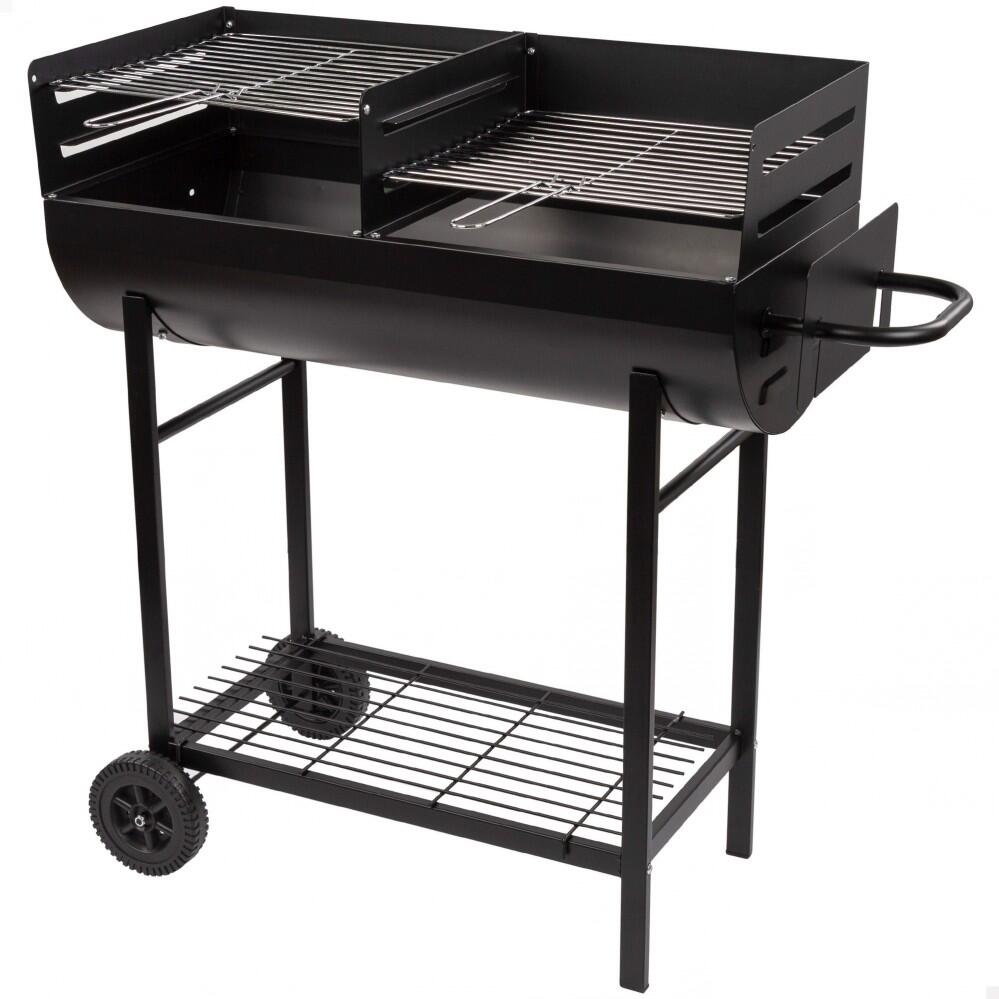 Aktive - Barbecue Portable Au Charbon De Bois Avec Double Grille Et Poignée Aktive - Barbecue - Noir - Taille Unique - Decathlon