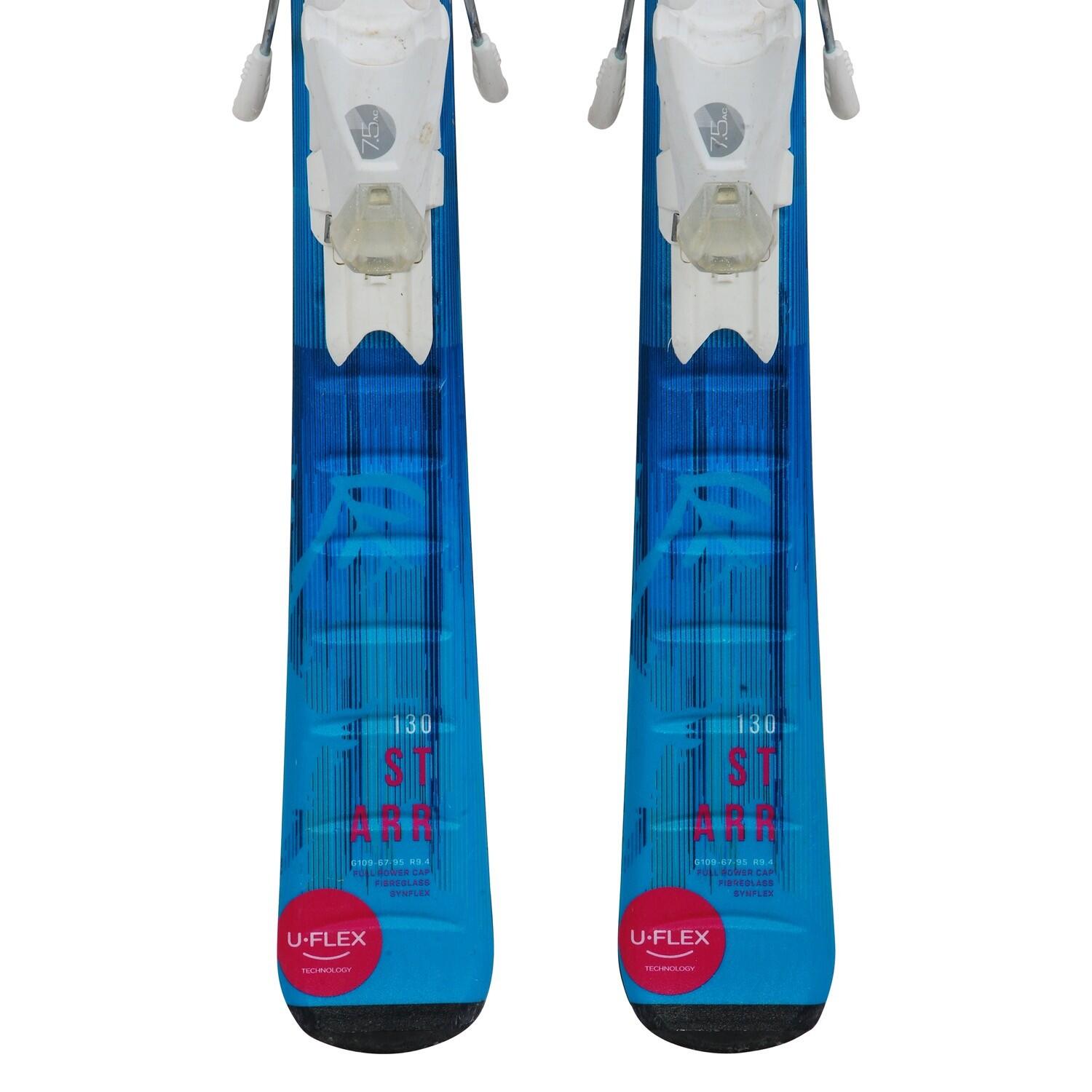 TWEEDEHANDS - Junior Gebruikte Ski Elan Starr + Bindingen - GOEDE 4/4