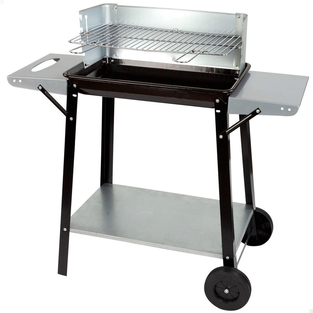 AKTIVE Barbecue portatile a carbonella con griglia a 4 livelli Aktive