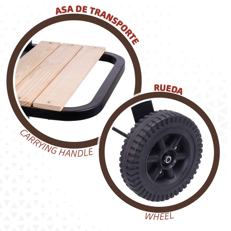 Barbecue au charbon de bois portable double grille Aktive