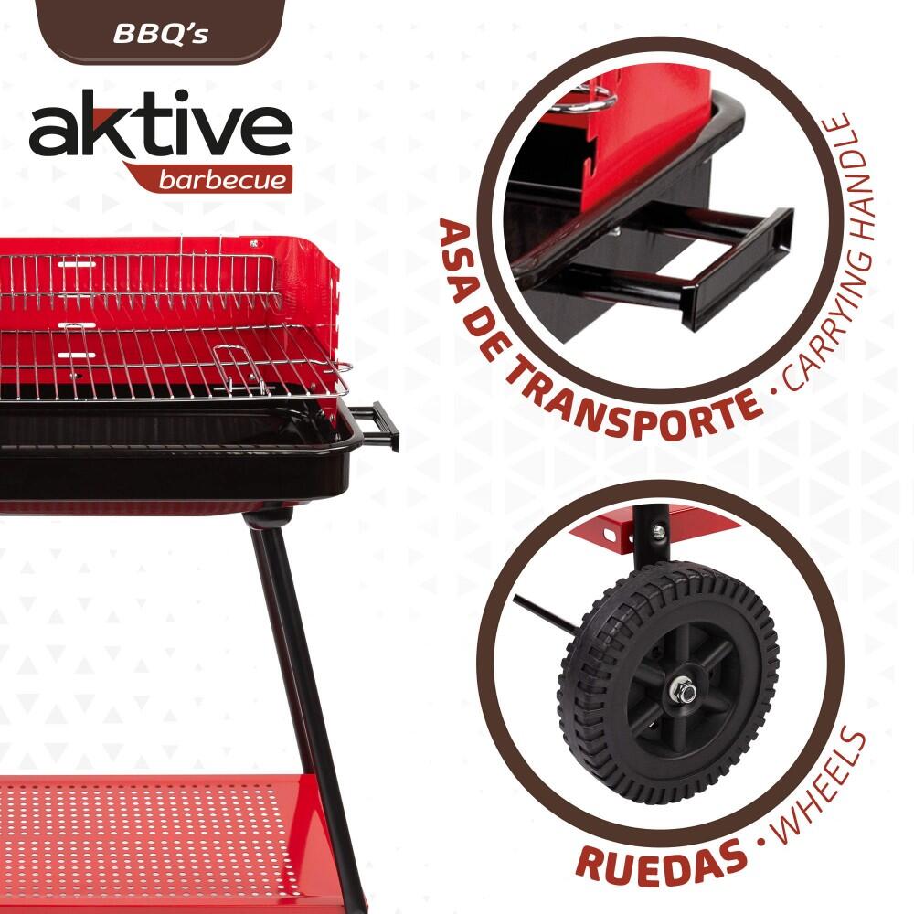 Barbacoa de carbón para 6 personas Aktive 3/7